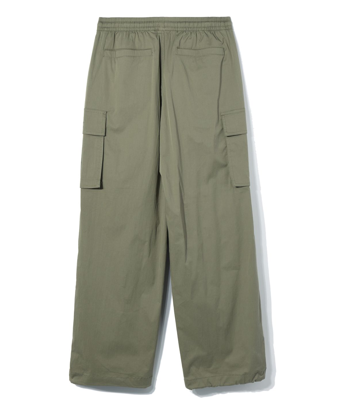 디스트나인(DISTN9NE) 와이드 파라슈트 로고 카고 팬츠 KHAKI (LO3PU724-048)