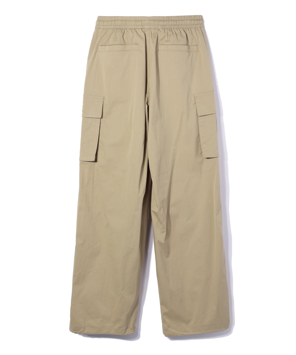 디스트나인(DISTN9NE) 와이드 파라슈트 로고 카고 팬츠 BEIGE (LO3PU724-005)