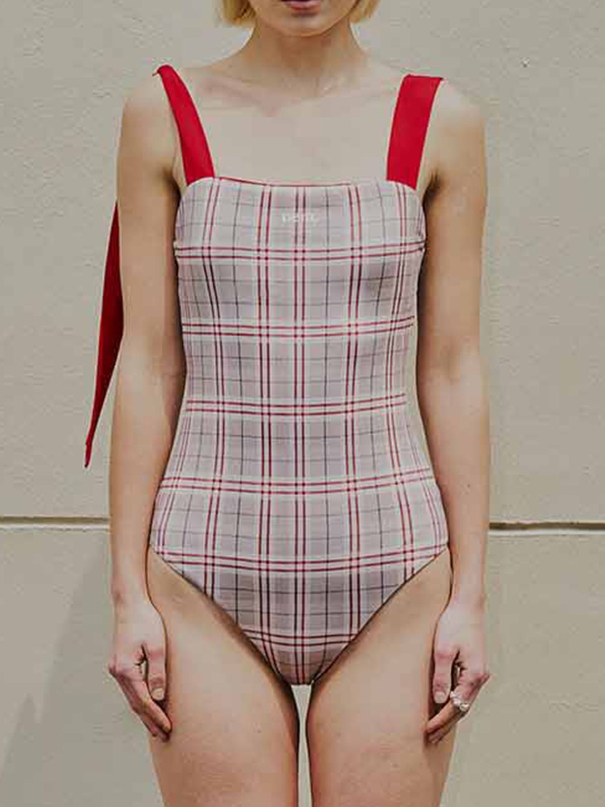 데누(DENU) [아울렛] Litton Reversible Swim Suit [Red]