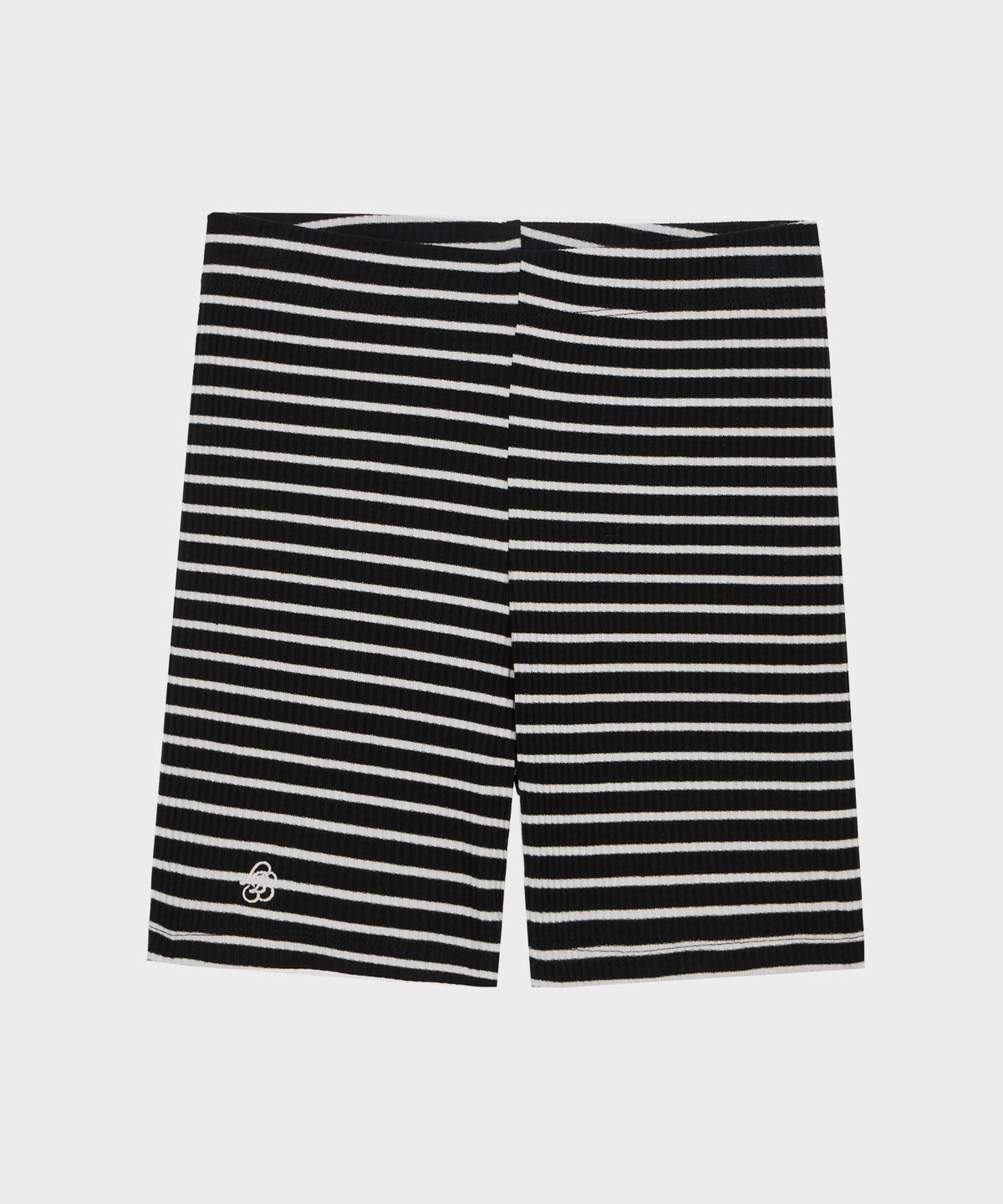 벨로엘(BELLOL) 로고 스트라이프 마이크로 쇼츠 블랙