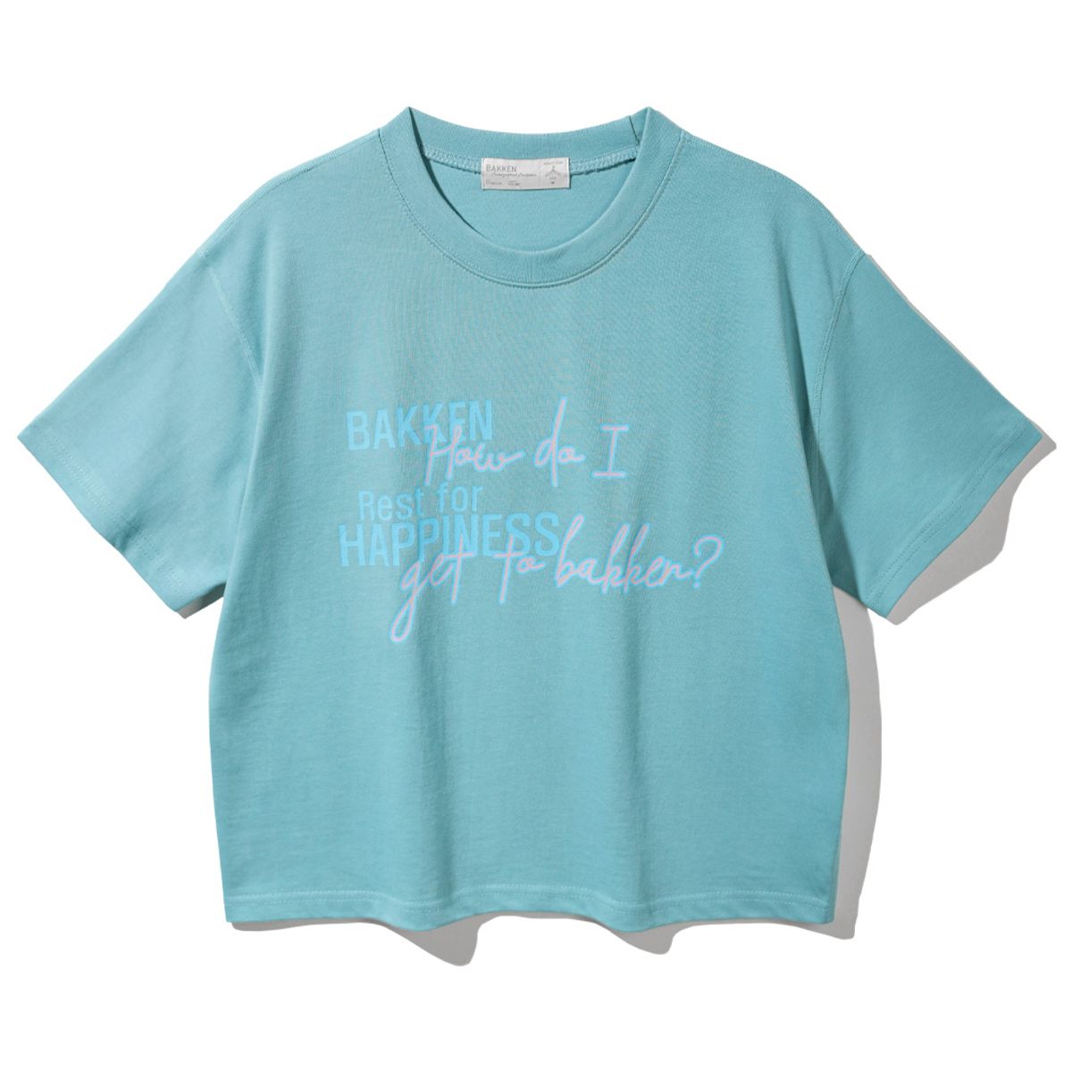 바켄(BAKKEN) [여성] Happiness 반팔티셔츠 BK3987_나일블루