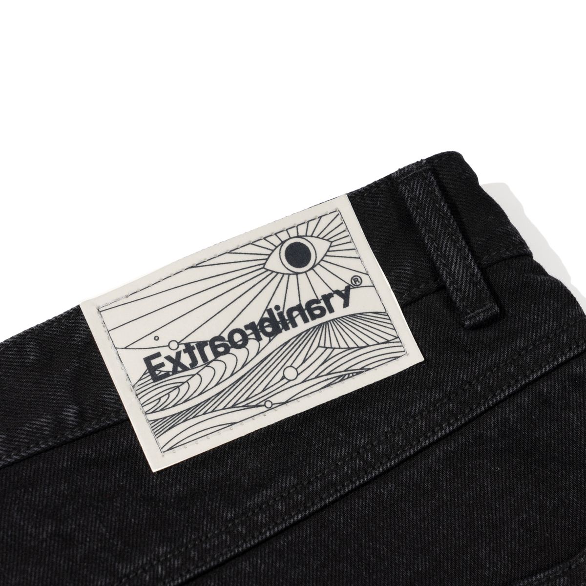 엑스트라오디너리(EXTRAORDINARY) STUDS DENIM SHORTS   BLACK