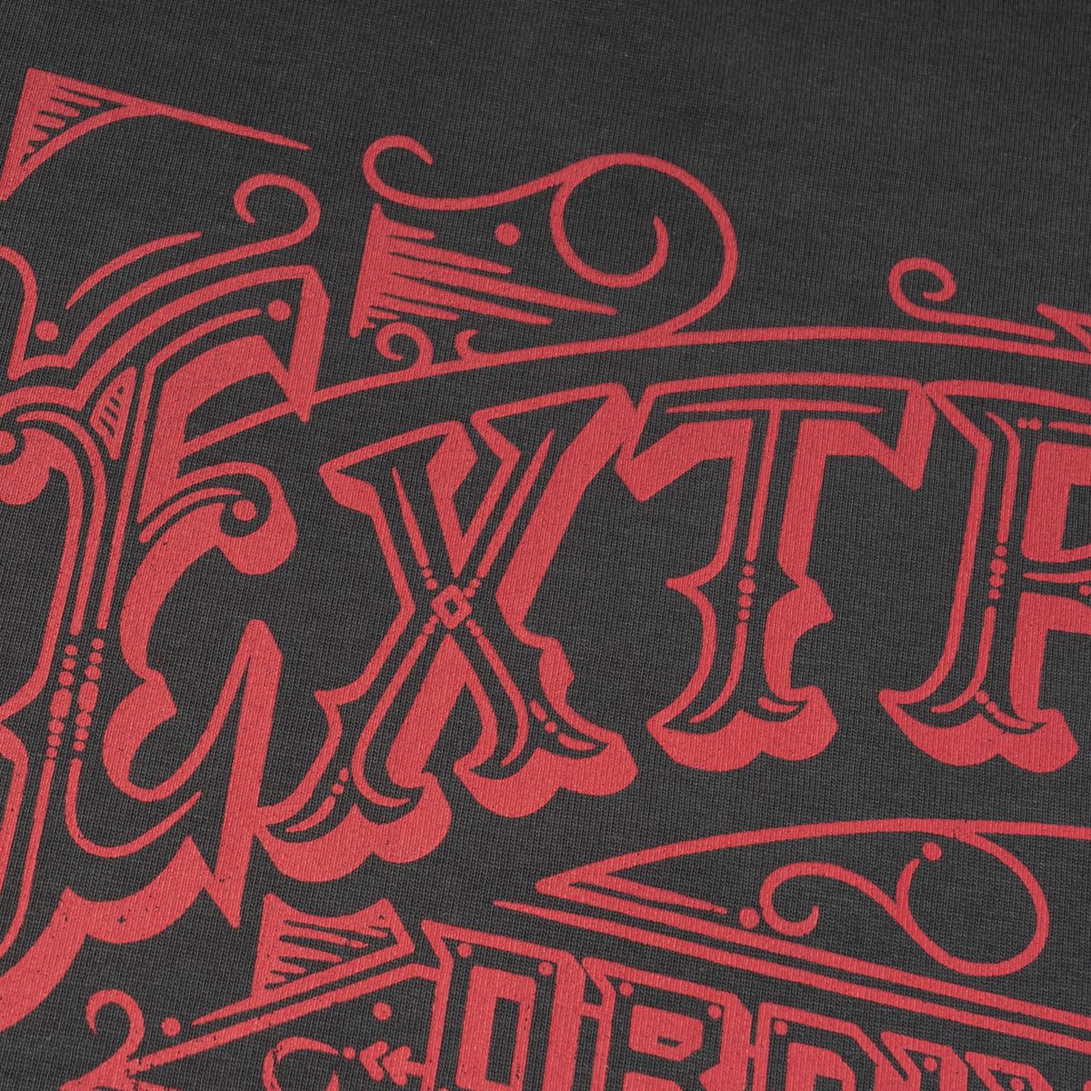 엑스트라오디너리(EXTRAORDINARY) 헤비코튼  EX VINTAGE LOGO TEE   CHARCOAL