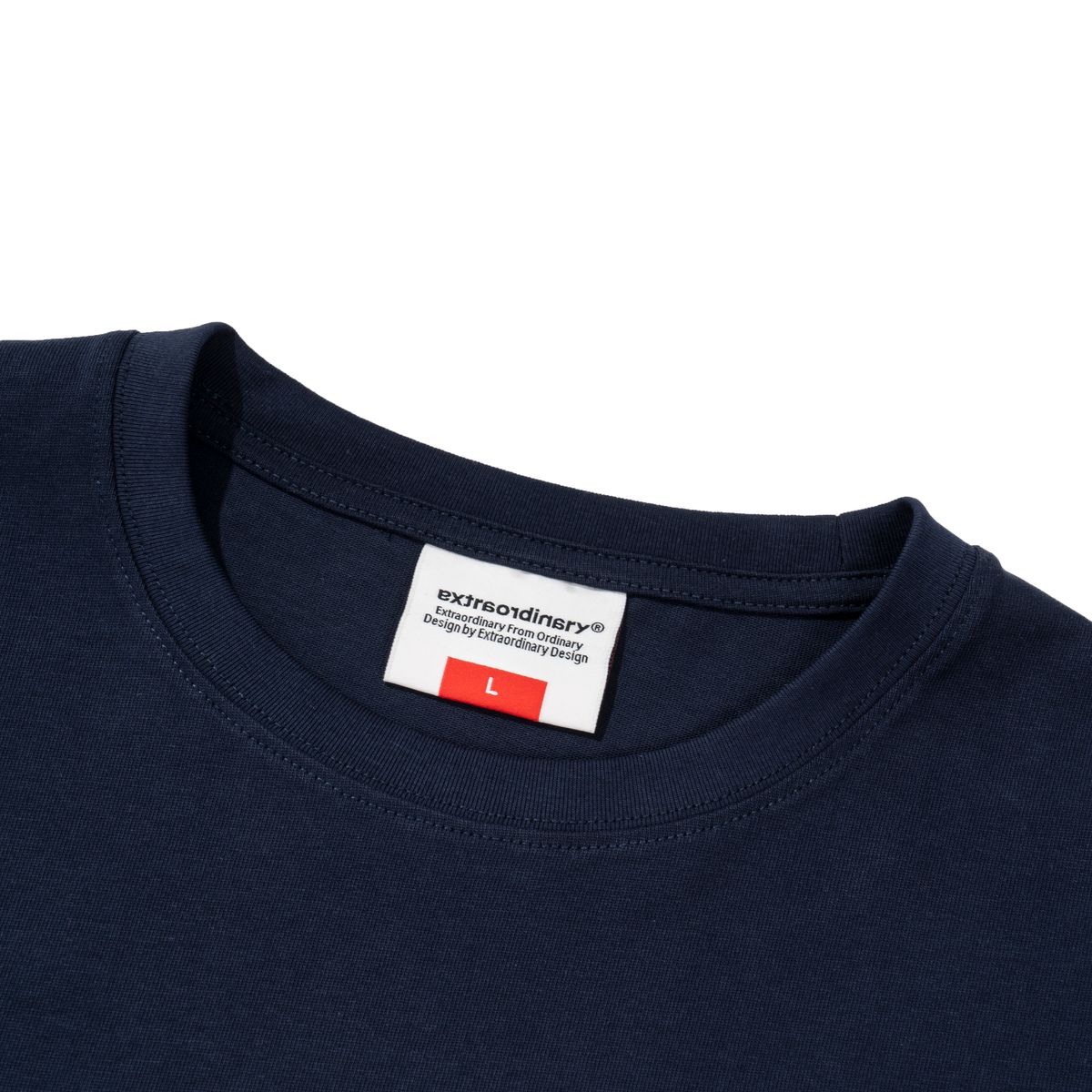 엑스트라오디너리(EXTRAORDINARY) 헤비코튼  EX VINTAGE LOGO TEE   NAVY