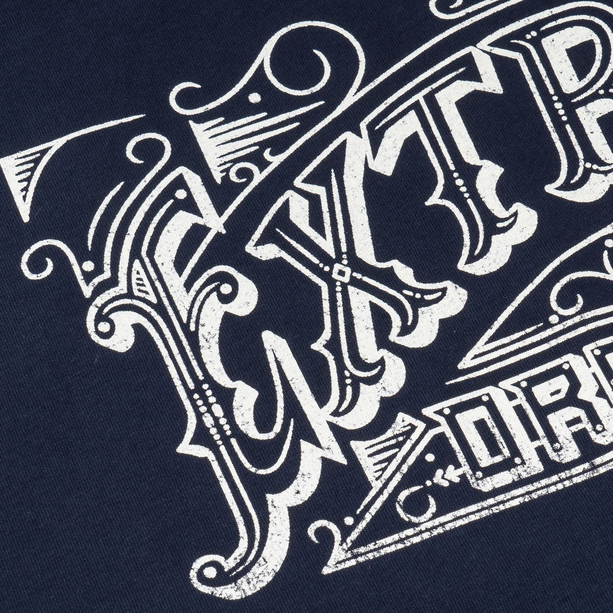 엑스트라오디너리(EXTRAORDINARY) 헤비코튼  EX VINTAGE LOGO TEE   NAVY