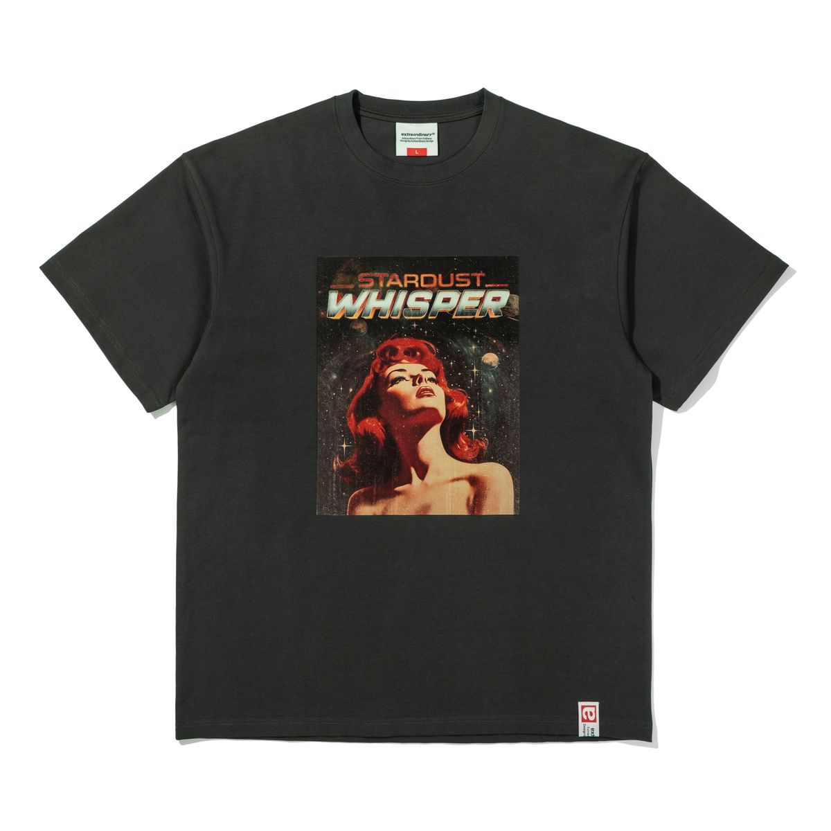 엑스트라오디너리(EXTRAORDINARY) WHISPER TEE   CHARCOAL