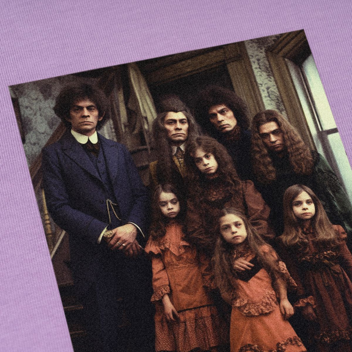 엑스트라오디너리(EXTRAORDINARY) MYSTERIOUS FAMILY TEE   PURPLE