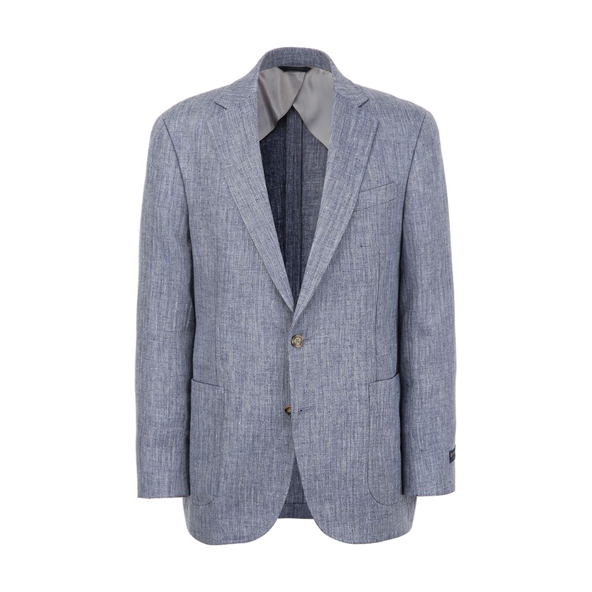 브룩스 브라더스(BROOKS BROTHERS) 클래식핏 린넨 헤링본 2버튼 재킷 (블루) (BBJSMF8458MES)