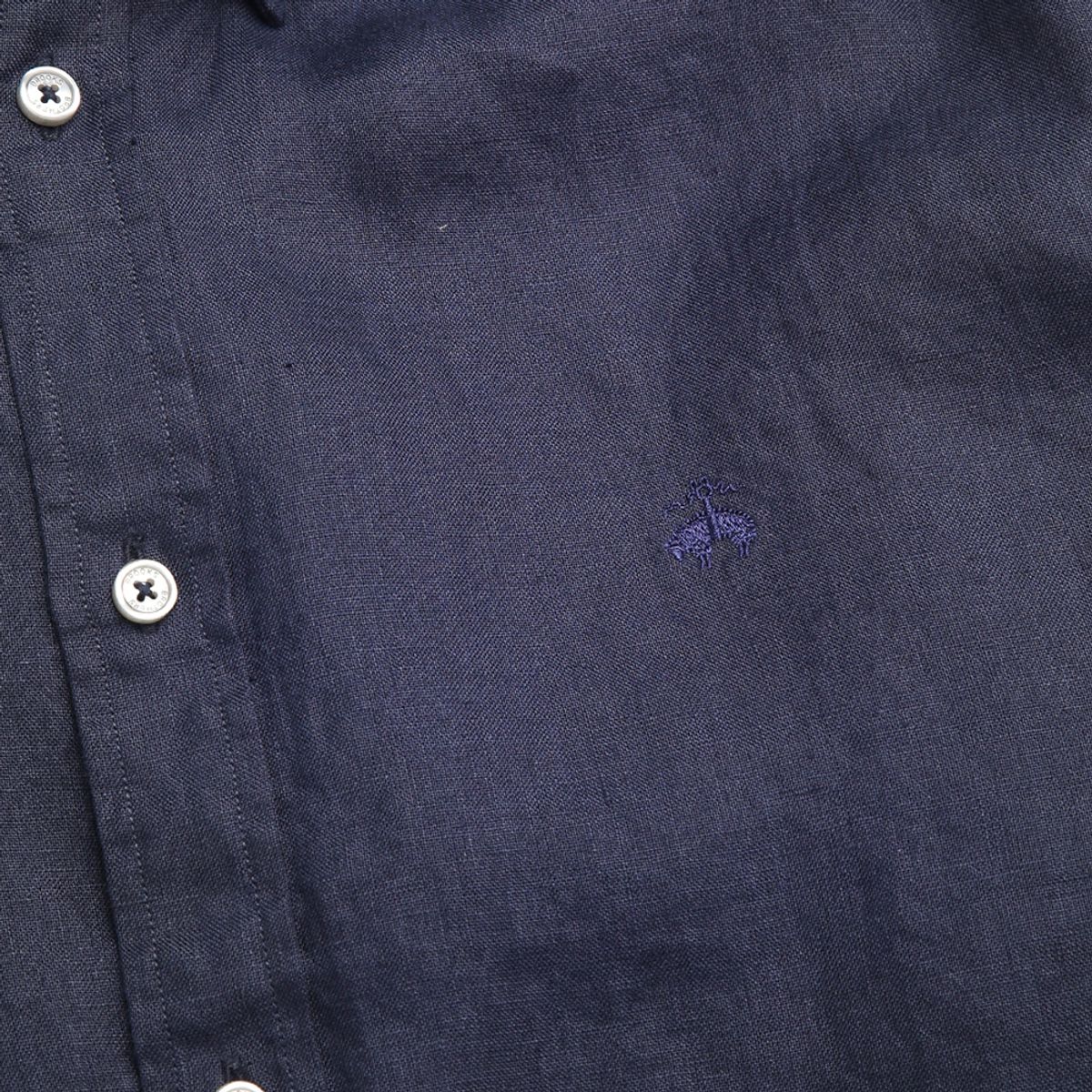 브룩스 브라더스(BROOKS BROTHERS) 배어드 맥넛 아이리쉬 린넨 셔츠 (네이비) (BBTHMM0411QEM)
