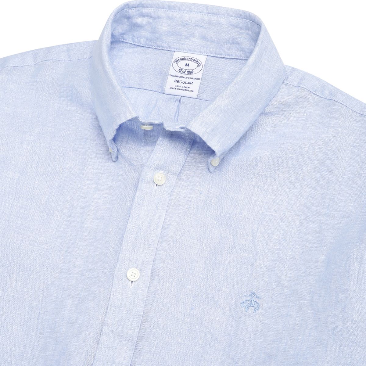 브룩스 브라더스(BROOKS BROTHERS) 배어드 맥넛 아이리쉬 린넨 셔츠 (라이트블루) (BBTHMM0408LEM)