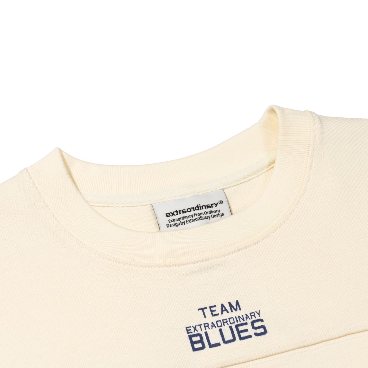 엑스트라오디너리(EXTRAORDINARY) 헤비코튼  CLASSIC FOOTBALL JERSEY   CREAM