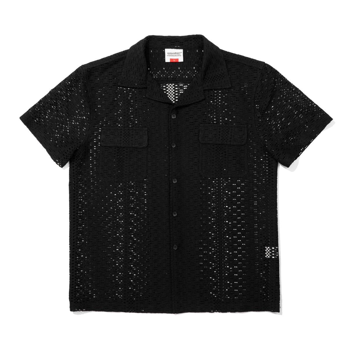엑스트라오디너리(EXTRAORDINARY) LACE SHIRT   BLACK
