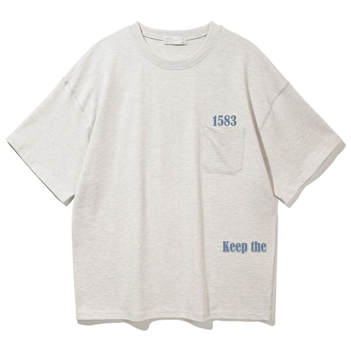 바켄(BAKKEN) 1583 Pocket 반팔티셔츠 BK3991_오트밀