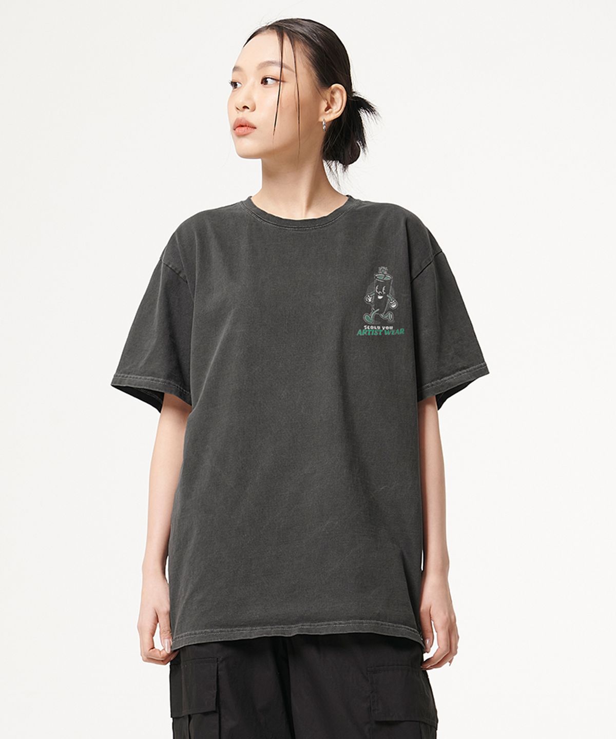 아티스트웨어(ARTISTWEAR) [ATW] 낫블러핑 피그먼트 반팔티