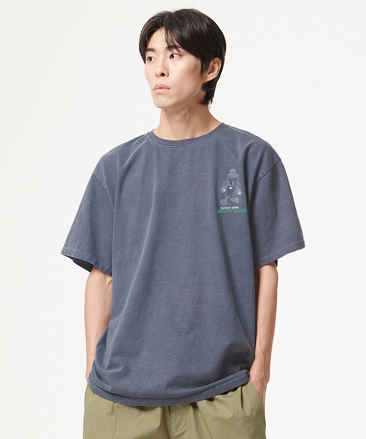 아티스트웨어(ARTISTWEAR) [ATW] 낫블러핑 피그먼트 반팔티