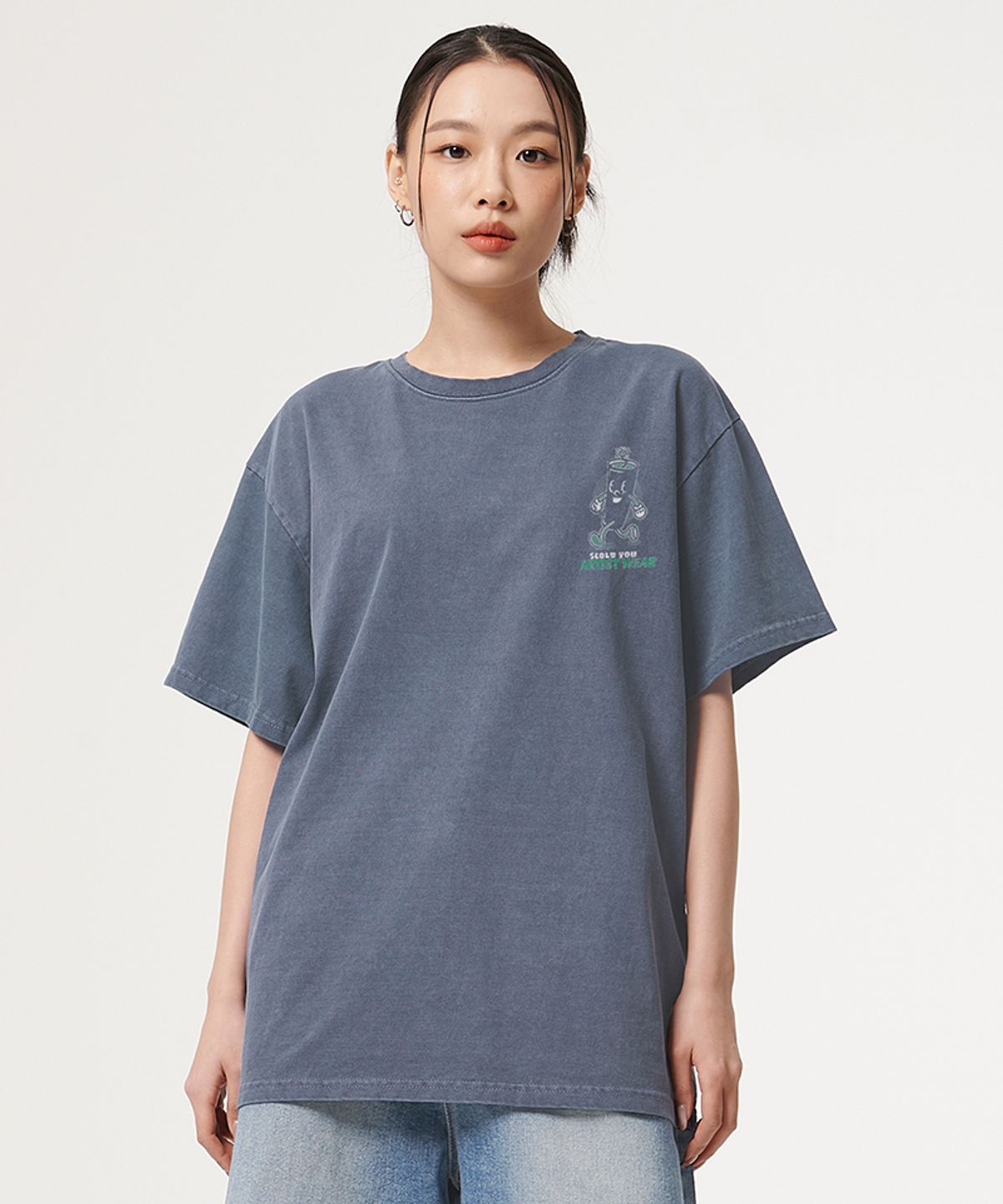 아티스트웨어(ARTISTWEAR) [ATW] 낫블러핑 피그먼트 반팔티