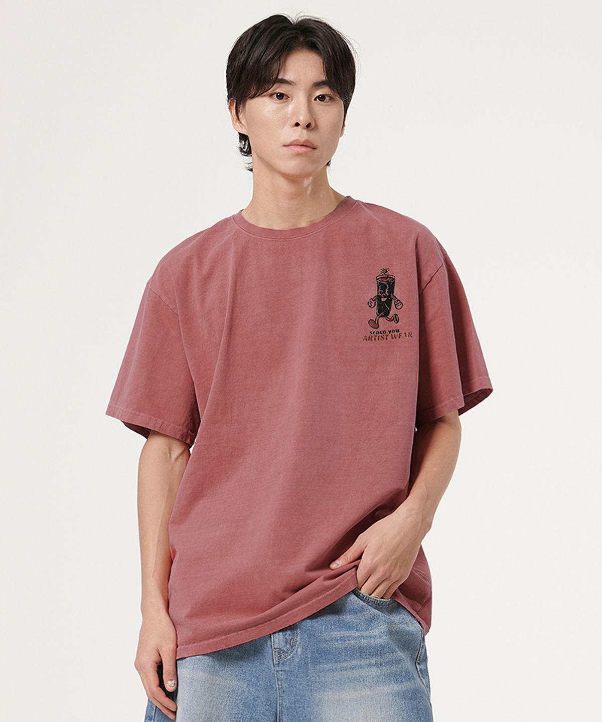 아티스트웨어(ARTISTWEAR) [ATW] 낫블러핑 피그먼트 반팔티