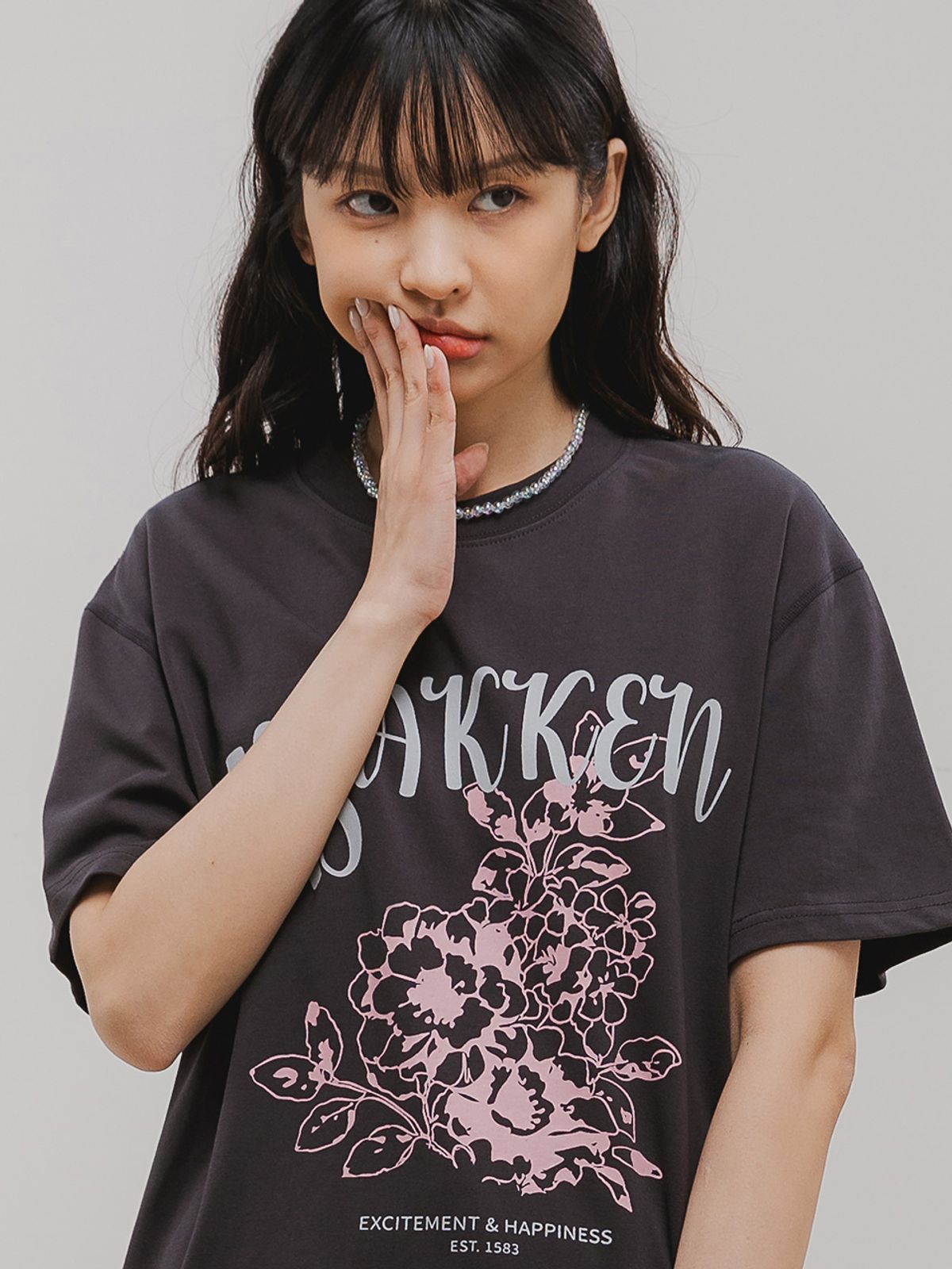 바켄(BAKKEN) Blossom 반팔티셔츠 BK3996_차콜