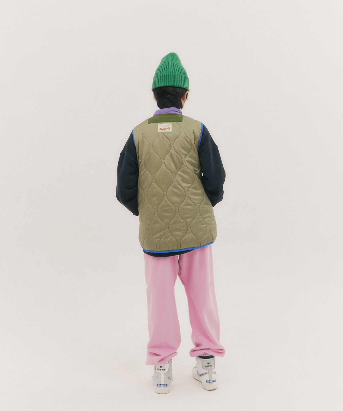 프리제(FRISE) 라이너베스트_화이트메란지_키즈