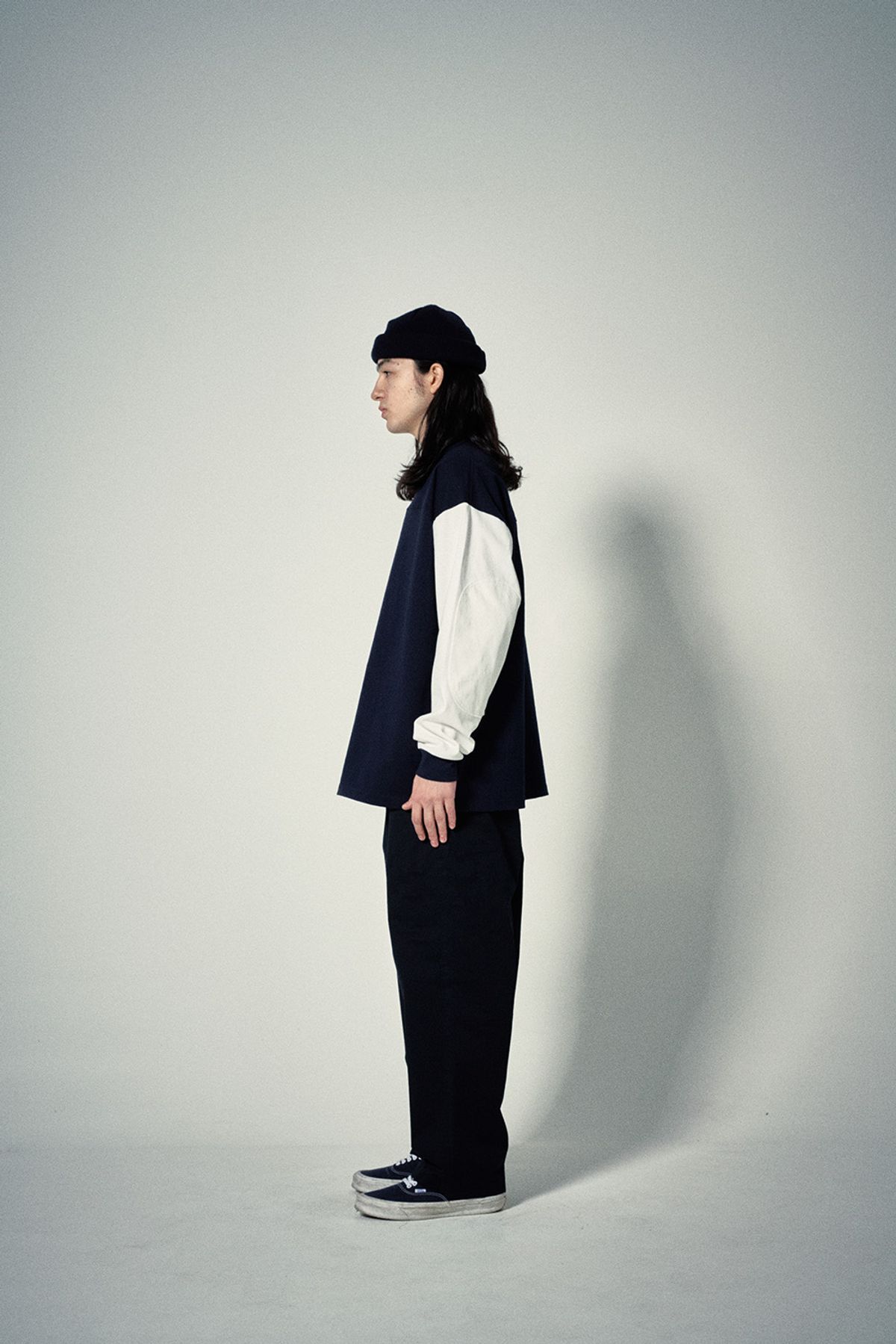 히즈핸더(HISHANDER) MULTI POCKET WIDE PANTS [Dark Navy]