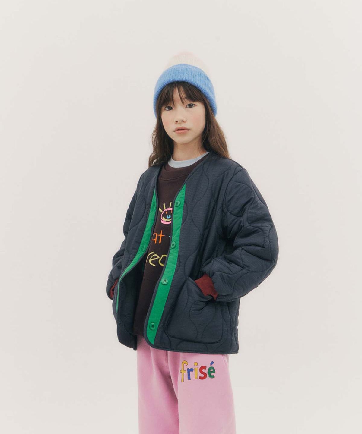 프리제(FRISE) 원더풀아우터_네이비_주니어