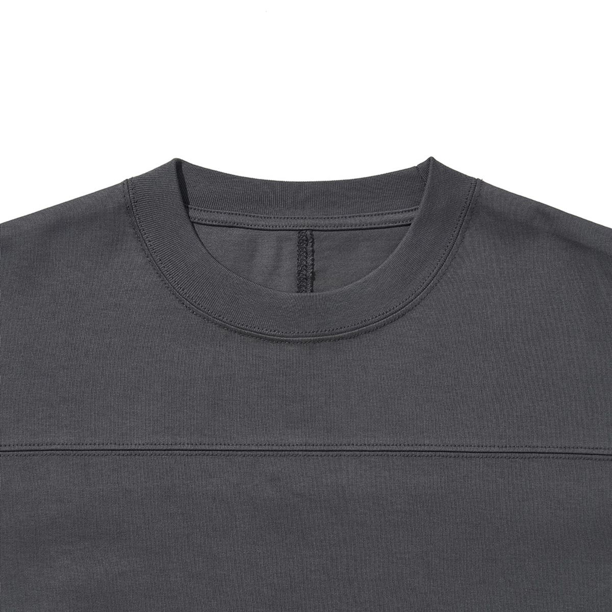 히즈핸더(HISHANDER) ROUND PATCH LONG SLEEVE T-SHIRTS [White / Grey]