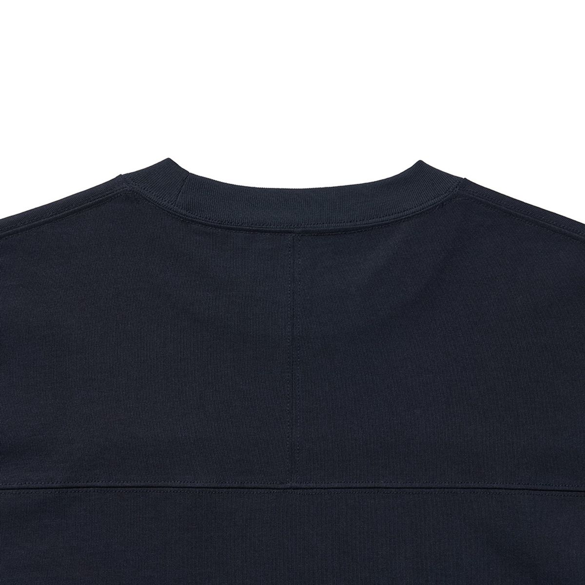 히즈핸더(HISHANDER) ROUND PATCH LONG SLEEVE T-SHIRTS [White / Navy]