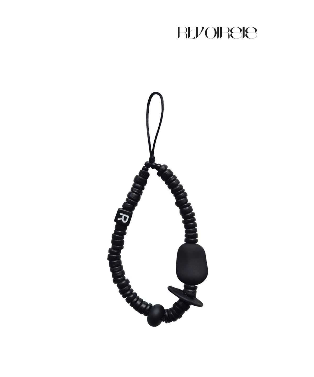 르브아시스(REVOIRSIS) nature beads phone strap short black