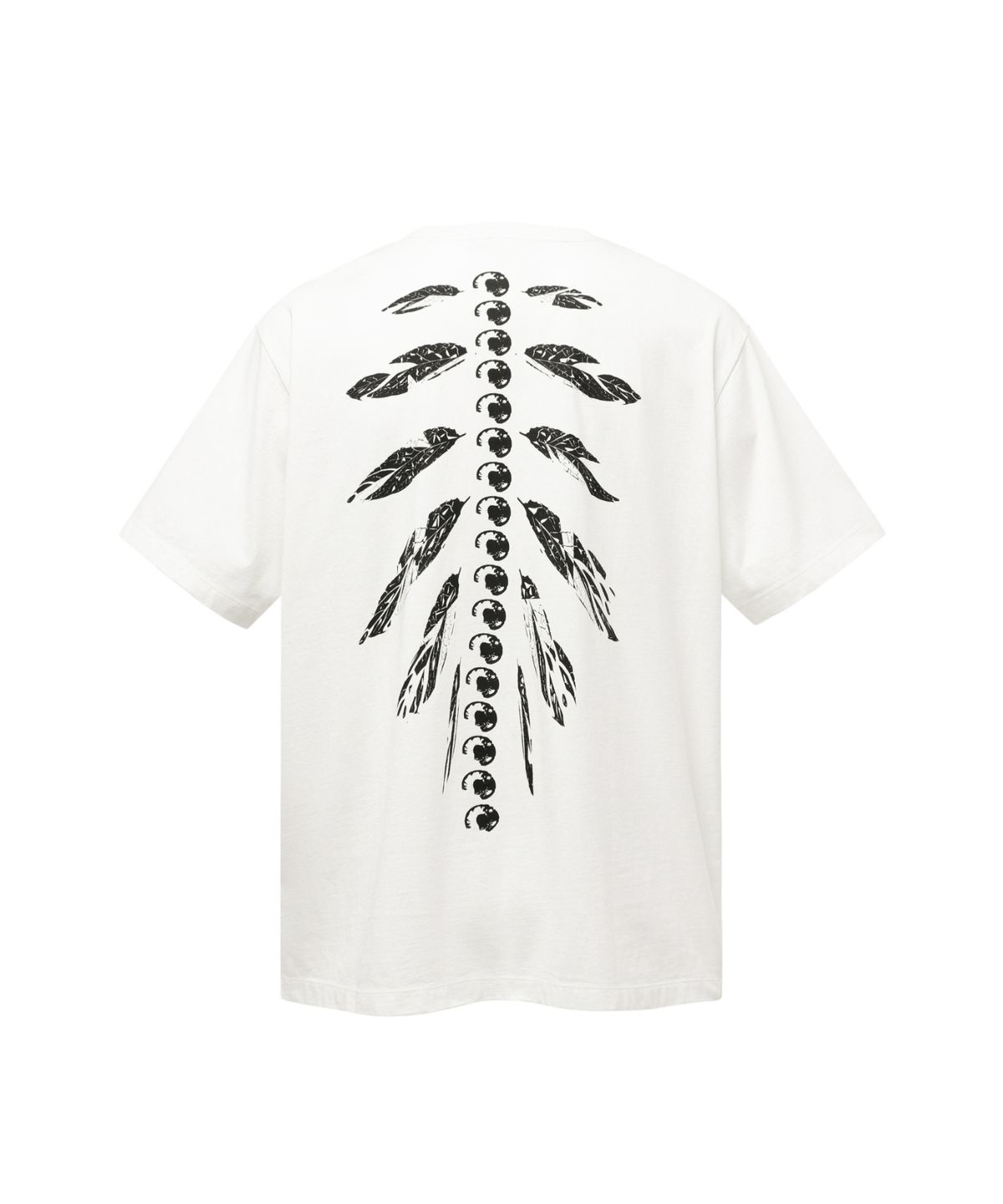 본바트(VONVAT) Leaves Bone Short Sleeve (White)