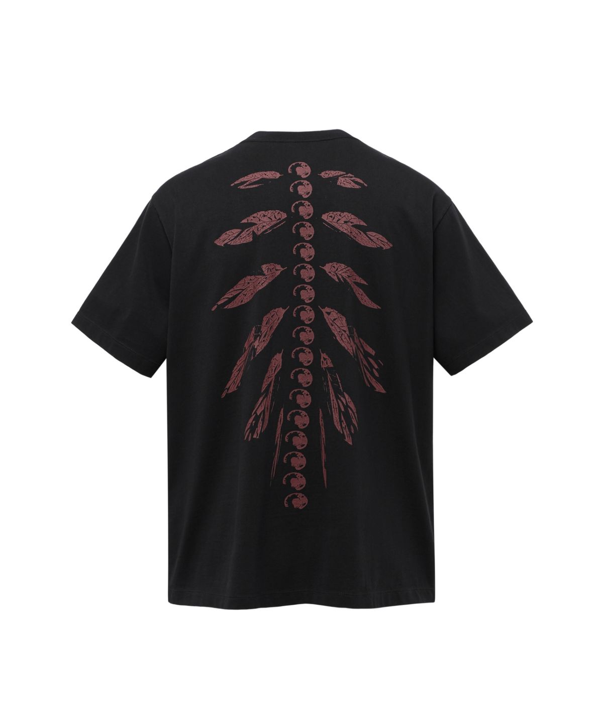 본바트(VONVAT) Leaves Bone Short Sleeve (Black)