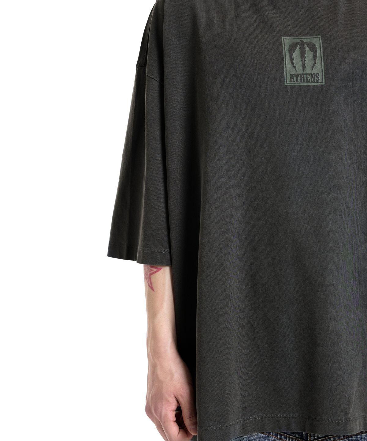 본바트(VONVAT) Sparta Short Sleeve (Dying Charcoal)