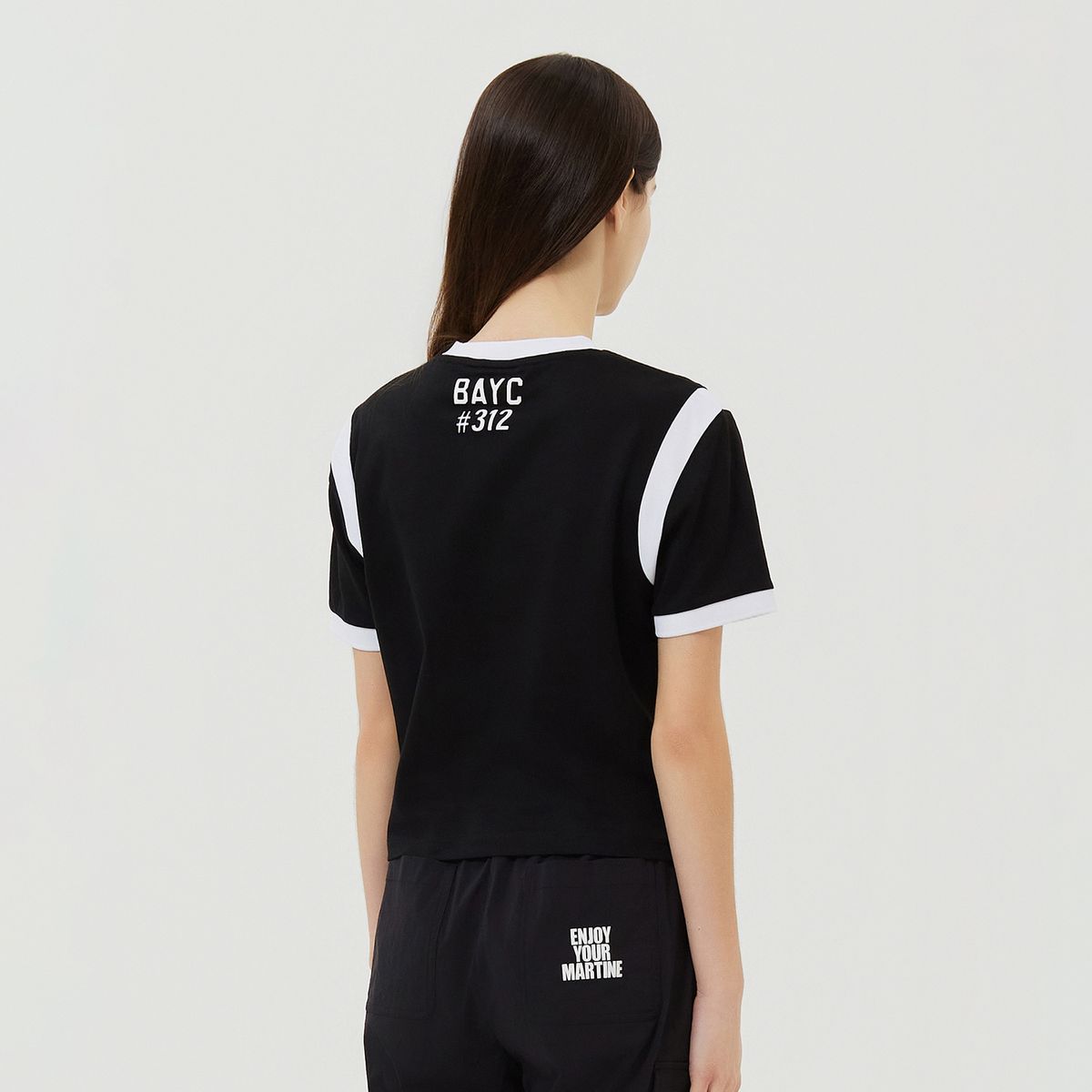 마틴골프(MARTINE GOLF) Collaboration Round Neck T-Shirts_Black