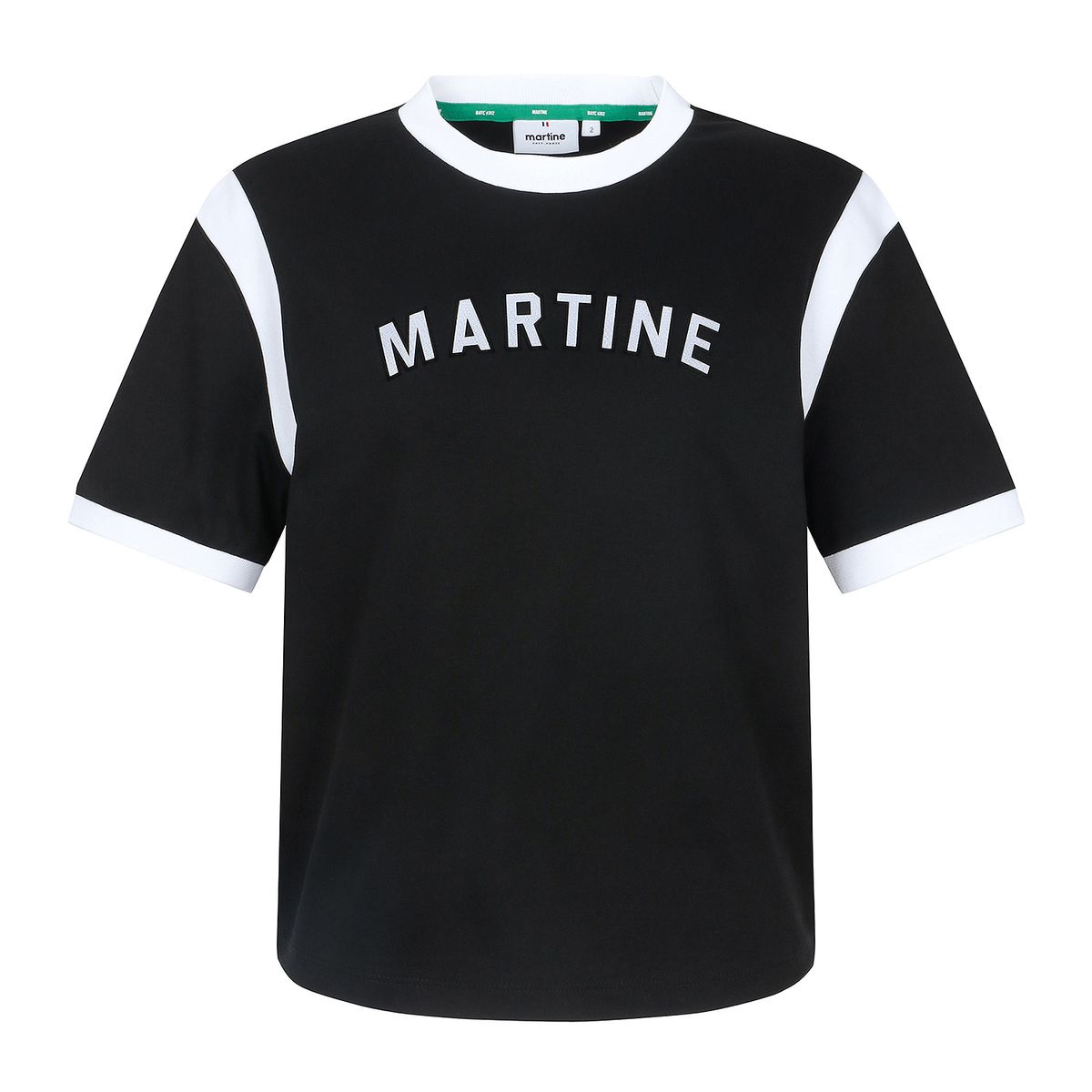 마틴골프(MARTINE GOLF) Collaboration Round Neck T-Shirts_Black