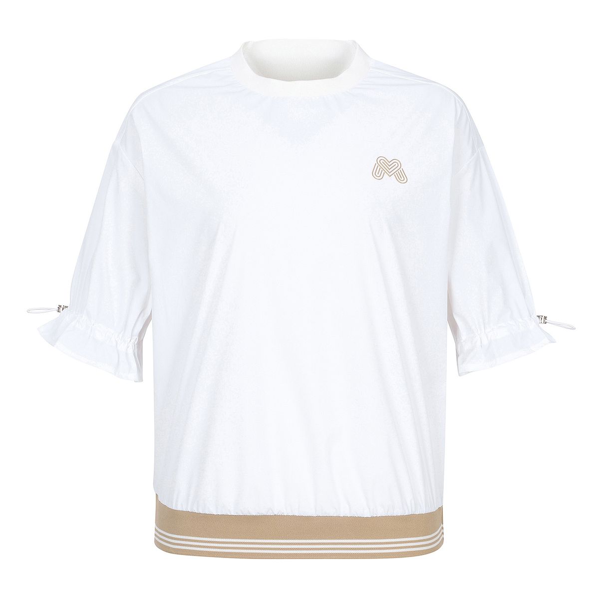 마틴골프(MARTINE GOLF) Puff Sleeve Round Neck Shirts_White
