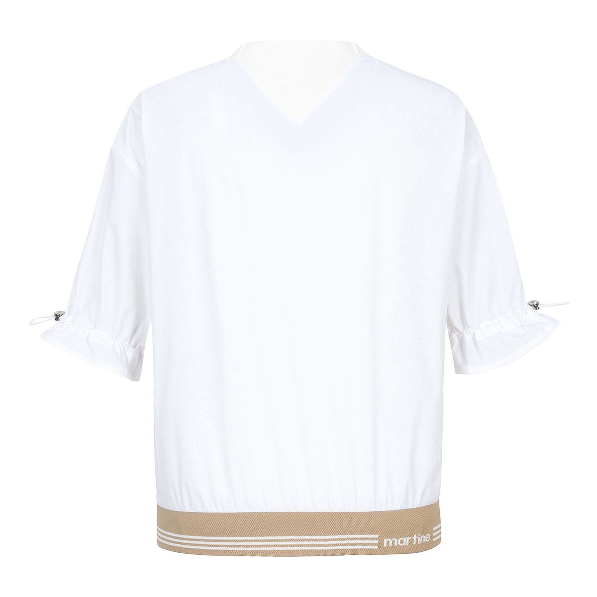 마틴골프(MARTINE GOLF) Puff Sleeve Round Neck Shirts_White