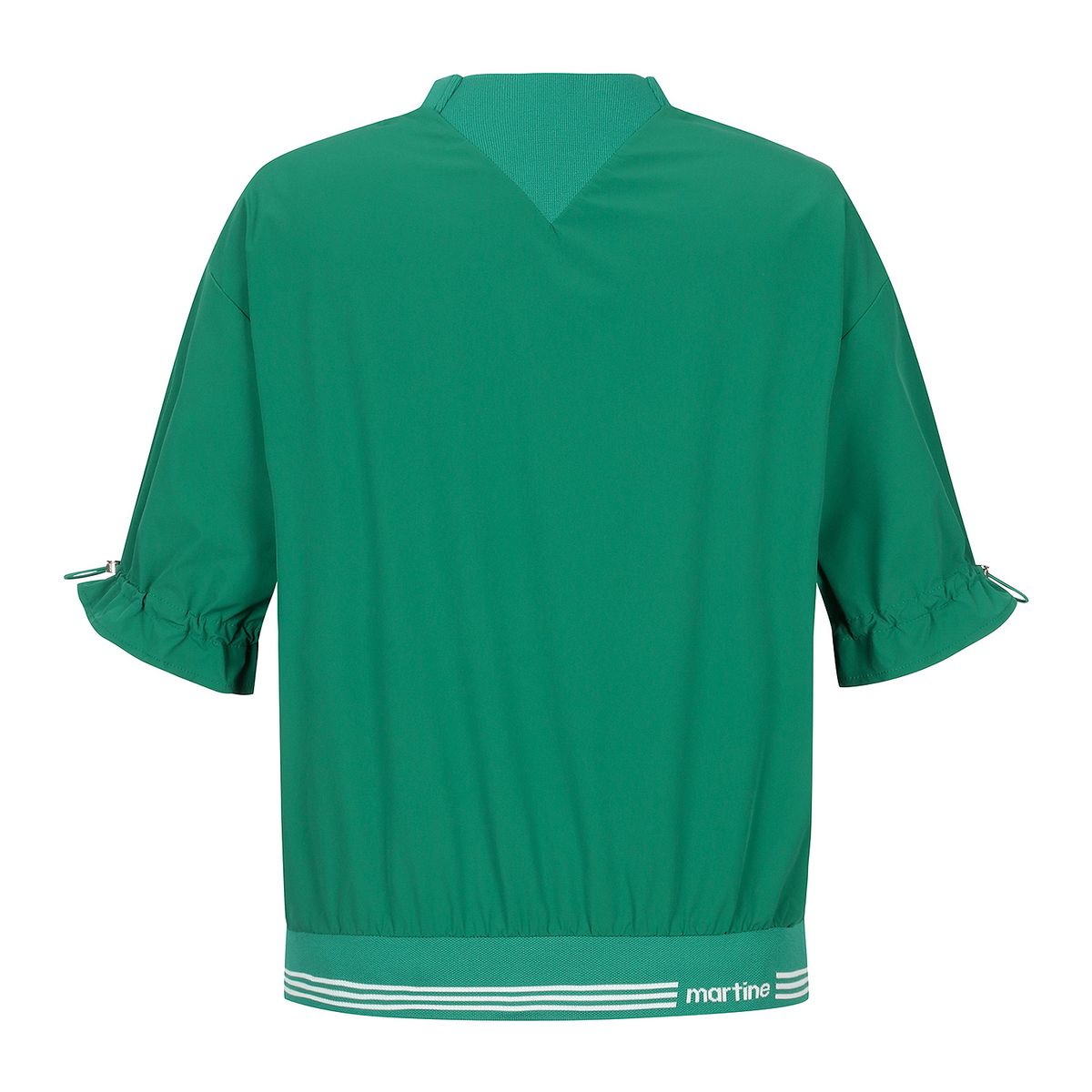 마틴골프(MARTINE GOLF) Puff Sleeve Round Neck Shirts_Green
