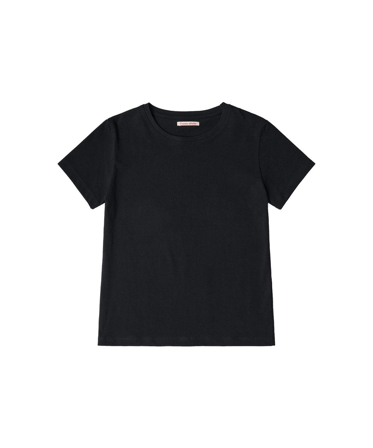 반원 아틀리에(VANONE ATELIER) A3487 에센셜 레귤러핏 티셔츠_Black