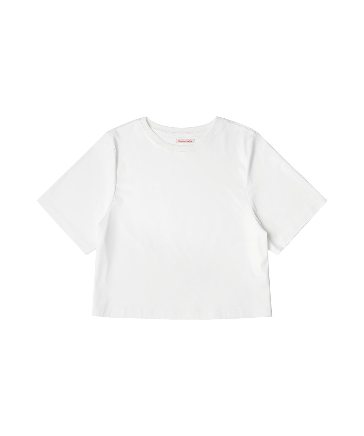 반원 아틀리에(VANONE ATELIER) A3488 루즈핏 크롭 티셔츠_White