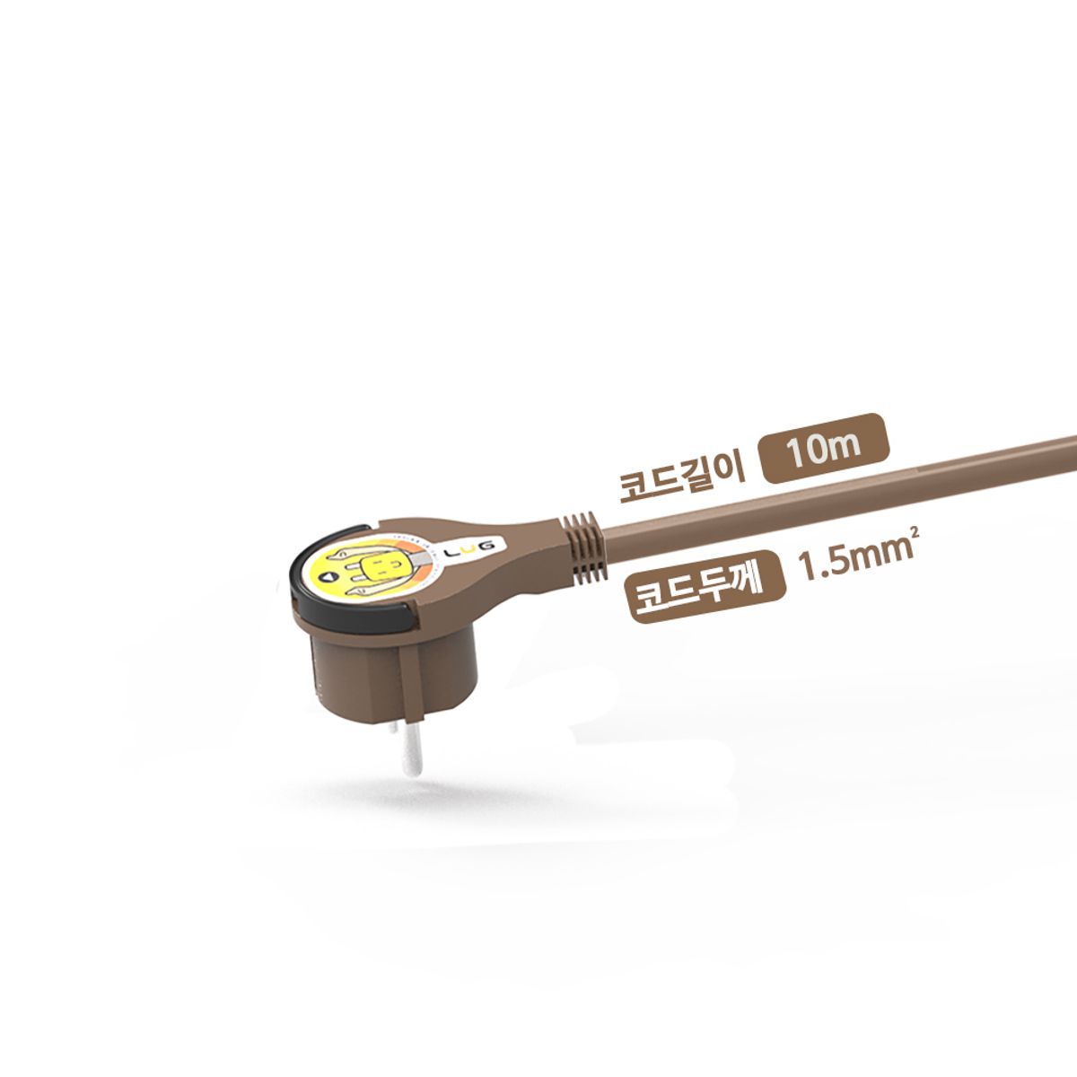 애니포트(ANYPORT) 러그 케이블 릴선 10ml 브라운 캠핑용품