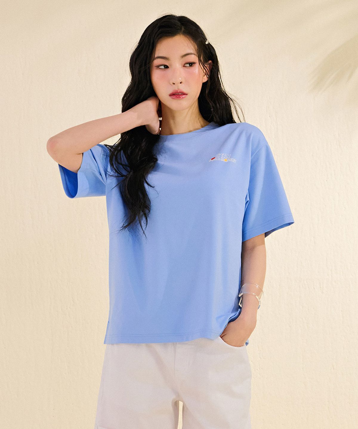 체이스컬트(CHASECULT) 공용 뒷판 그래픽 반팔 티셔츠-DBRU5826D0D