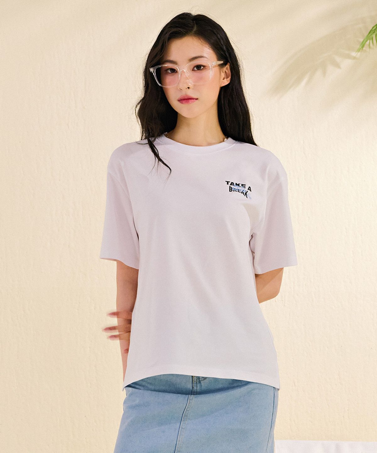 체이스컬트(CHASECULT) 공용 레터링 그래픽 반팔 티셔츠-DBRU5827D01