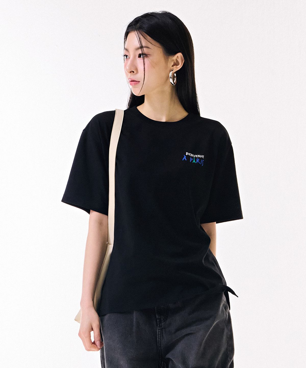 체이스컬트(CHASECULT) 공용 컬러 드로잉 반팔 티셔츠-DBRU5828D03