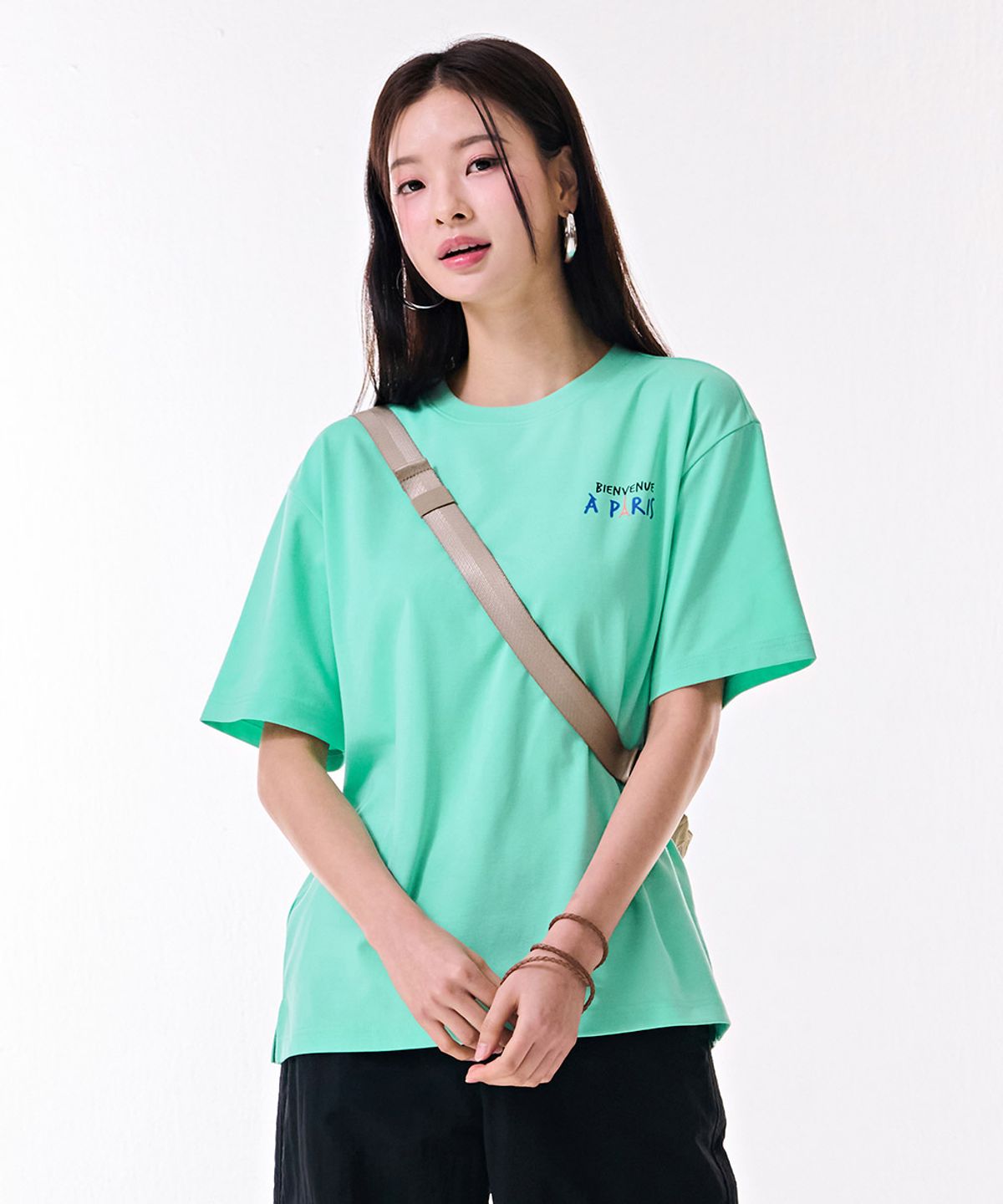 체이스컬트(CHASECULT) 공용 컬러 드로잉 반팔 티셔츠-DBRU5828D0S