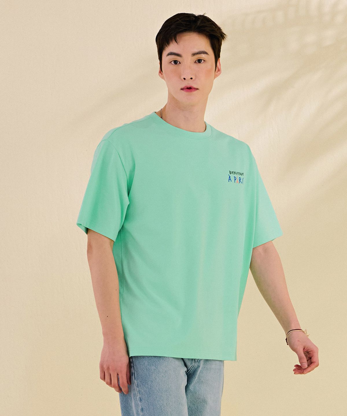 체이스컬트(CHASECULT) 공용 컬러 드로잉 반팔 티셔츠-DBRU5828D0S