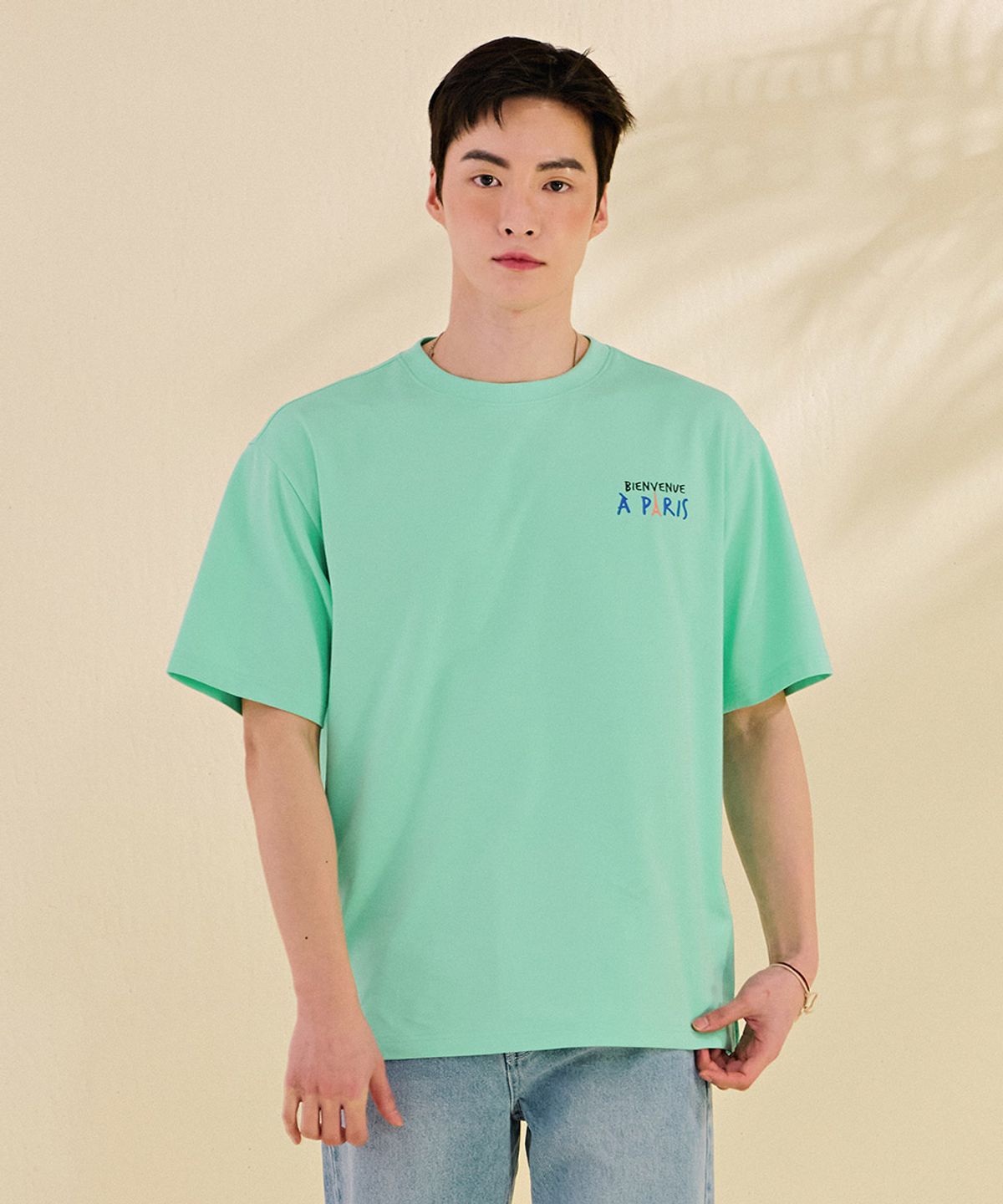 체이스컬트(CHASECULT) 공용 컬러 드로잉 반팔 티셔츠-DBRU5828D0S