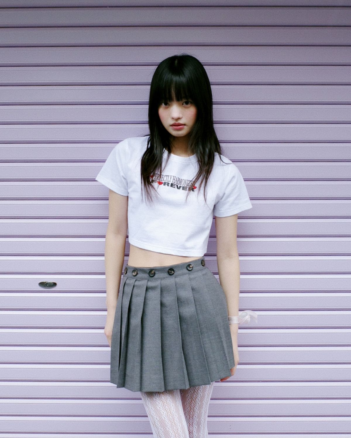 로액슈얼(LO AXUAL) HARMONY CROP T-SHIRTS_WHITE