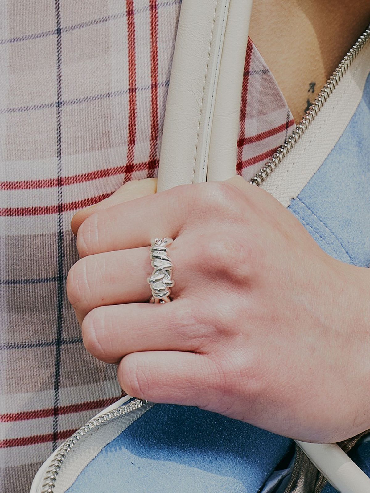 데누(DENU) Twist band ring
