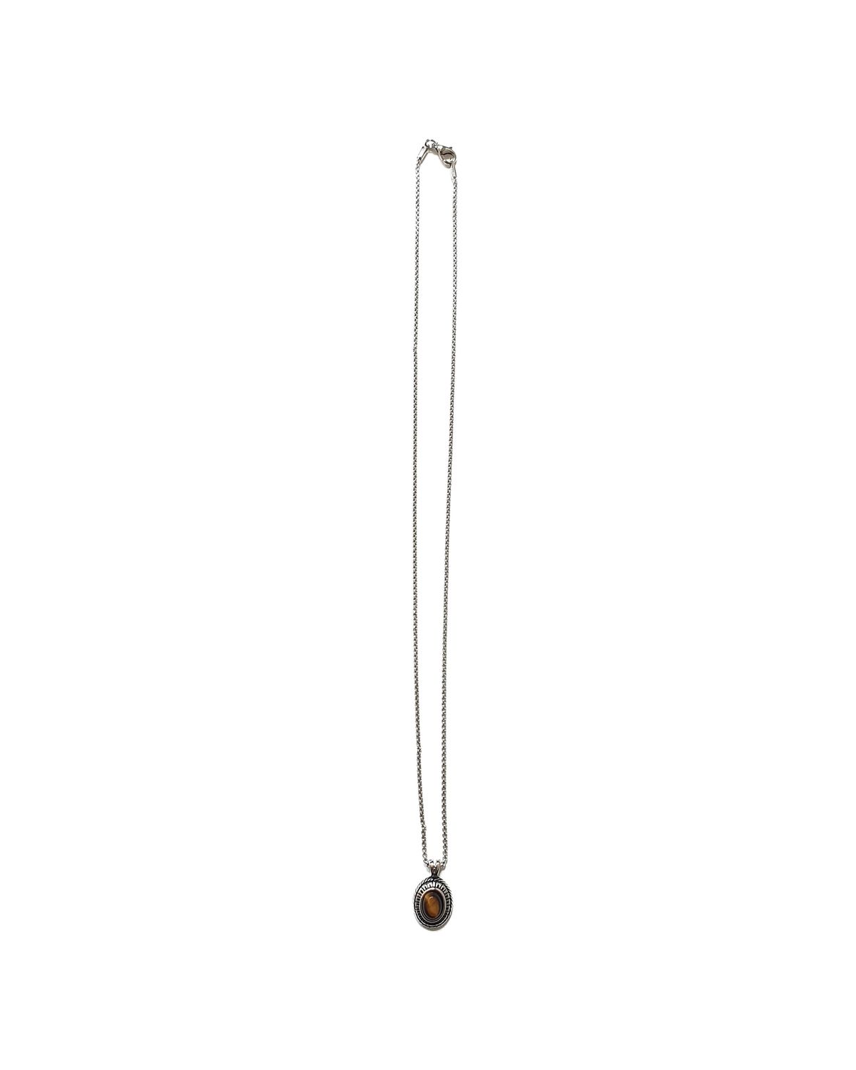 바이브(BYBE) STONE PENDANT NECKLACE(BROWN)