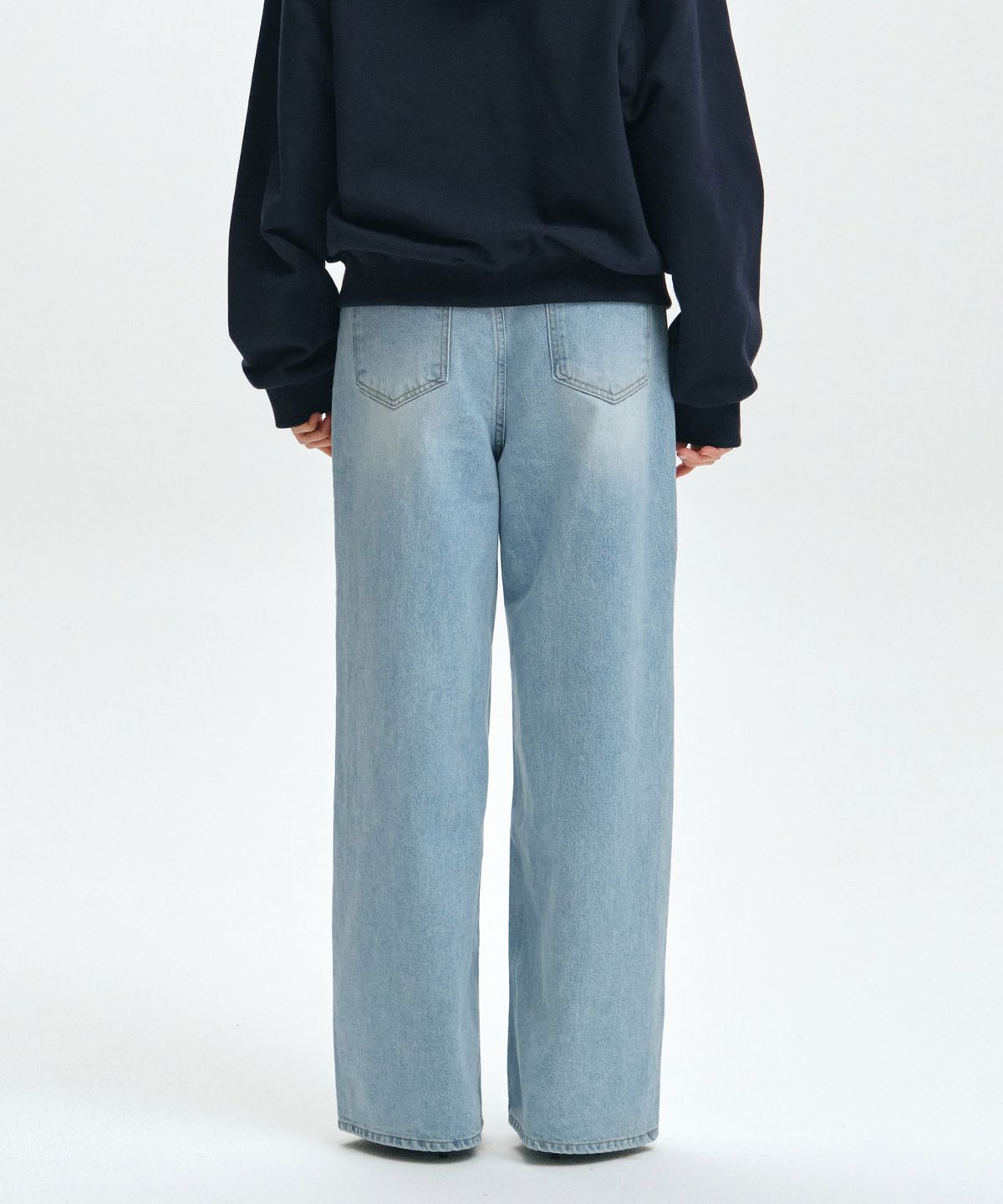 마이스(MAIS) LONG WIDE DENIM PANTS / LIGHT BLUE