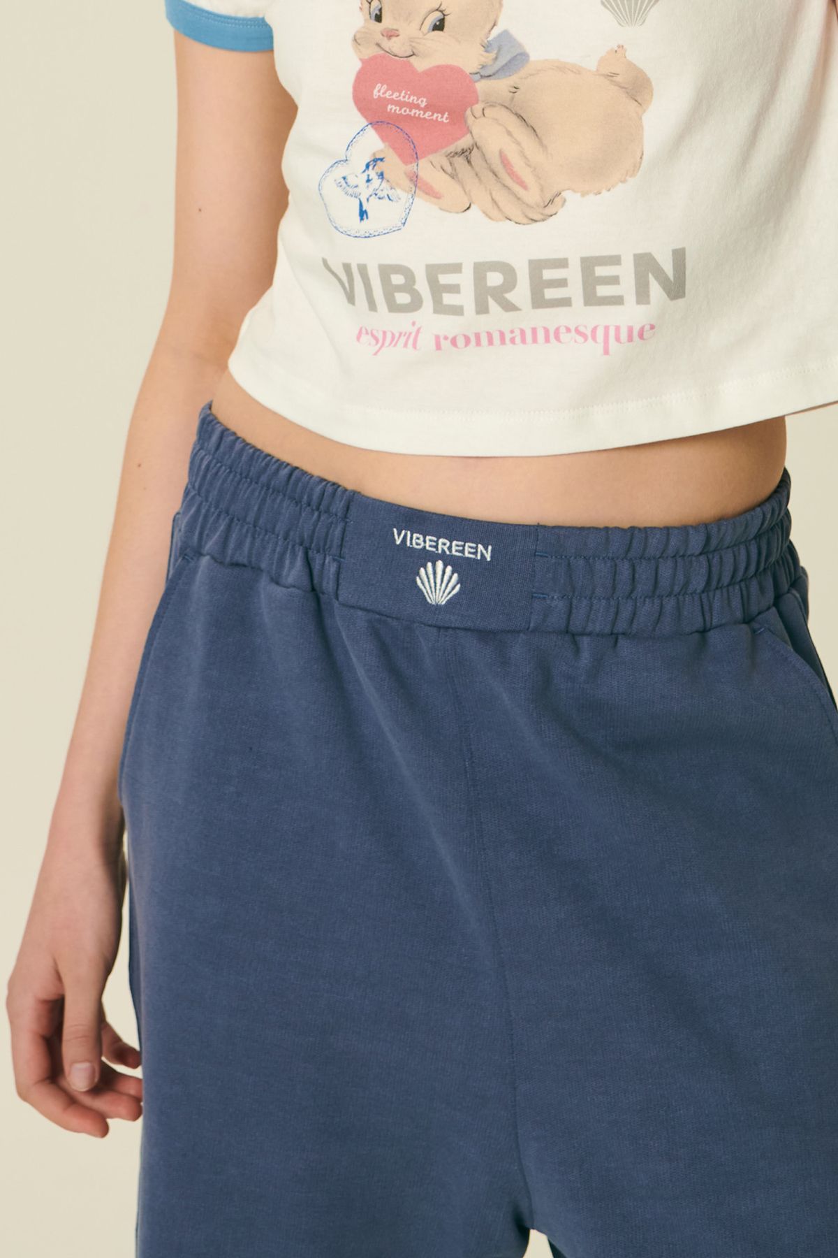 바이브린(VIBEREEN) 엠버 와이드 피드먼트 팬츠